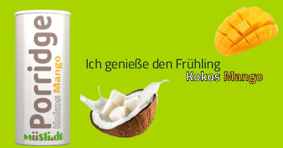 Infobild der Zutat Kokos Mango Porridge von müsli.de